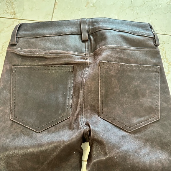 Zadig & Voltaire Brown Leather Pants - Picture 4 of 4
